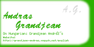 andras grandjean business card